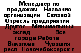 Менеджер по продажам › Название организации ­ Связной › Отрасль предприятия ­ Другое › Минимальный оклад ­ 24 000 - Все города Работа » Вакансии   . Чувашия респ.,Новочебоксарск г.